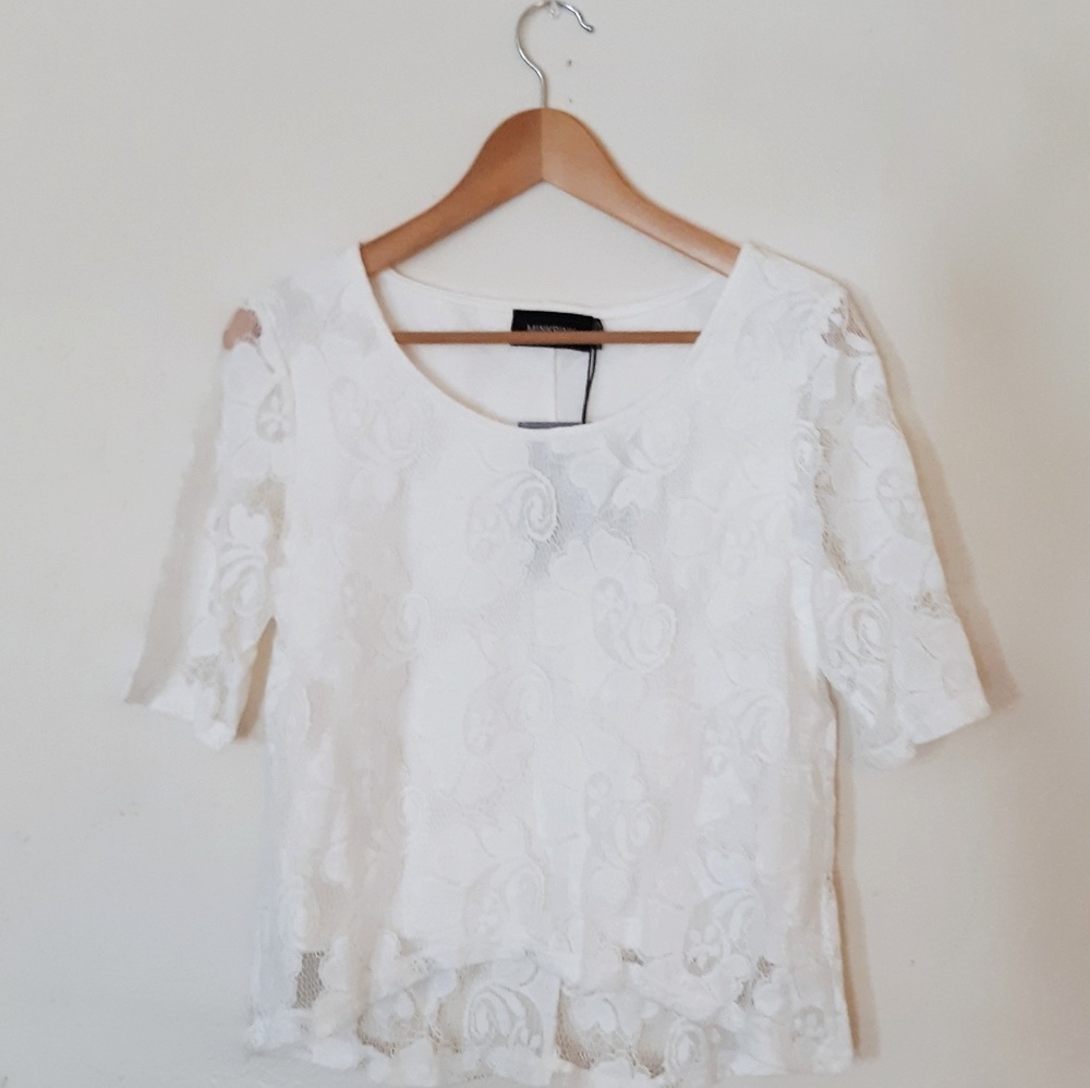 MINKPINK White Lace Top🌼